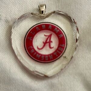 Alabama Crimson Tide Heart Pendant
